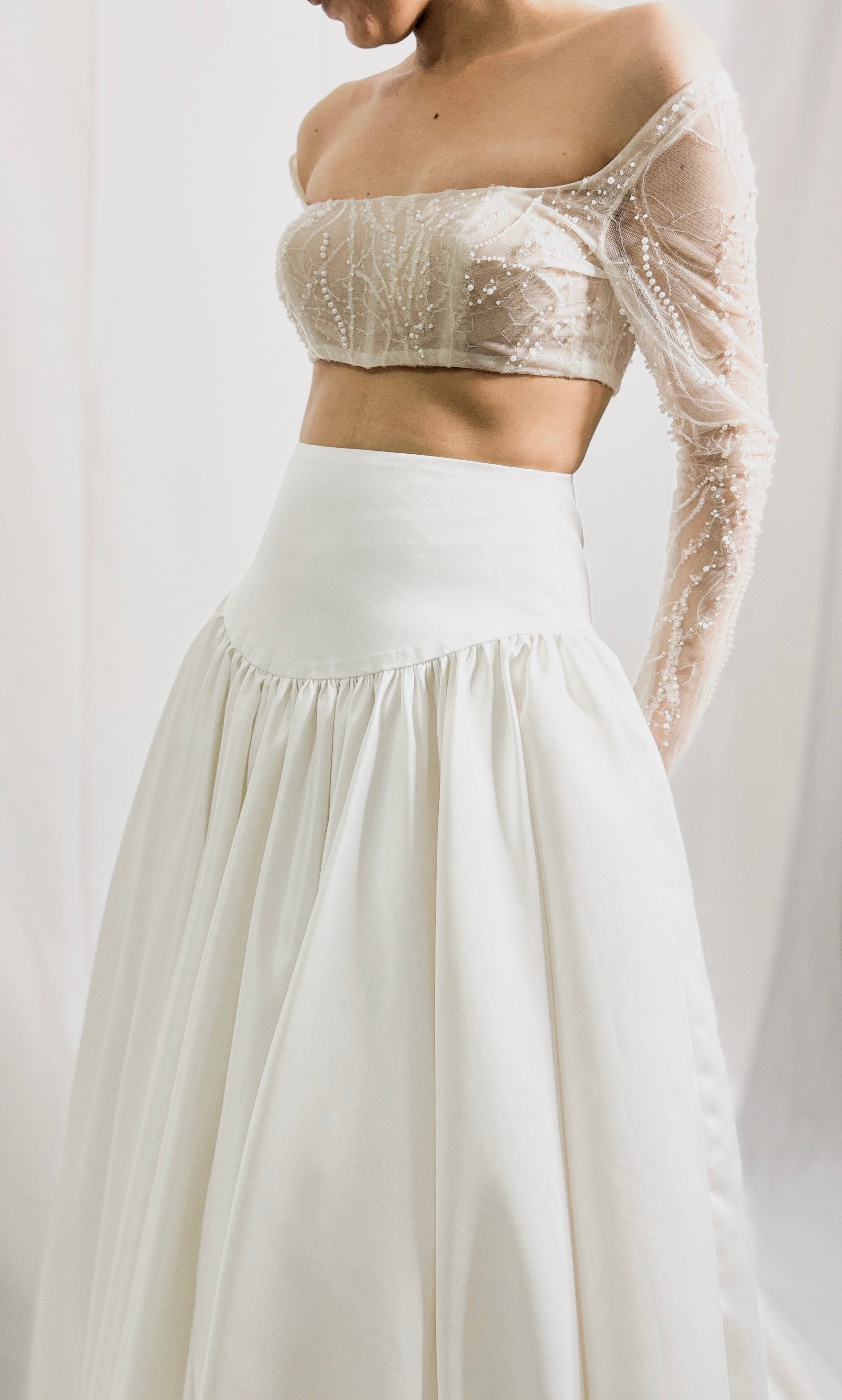 Leah bralette and Jeane skirt by Abigail Melvira